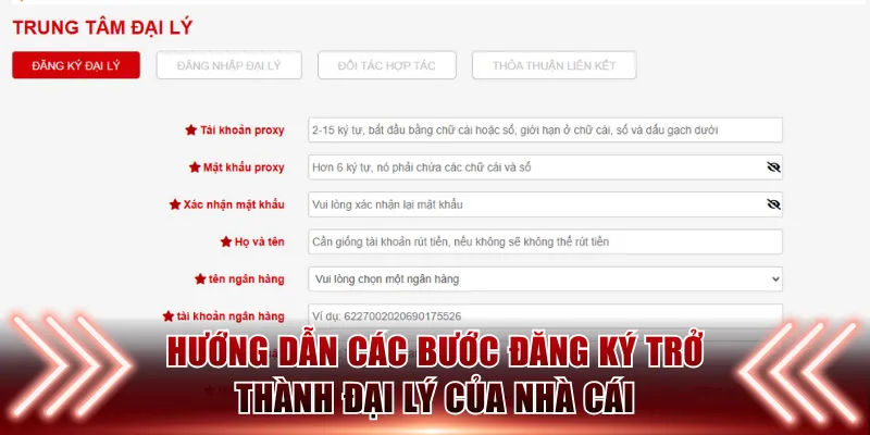 Hướng dẫn các bước đăng ký trở thành đại lý của nhà cái