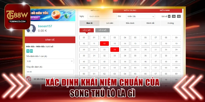 Xác định khái niệm chuẩn của song thủ lô là gì